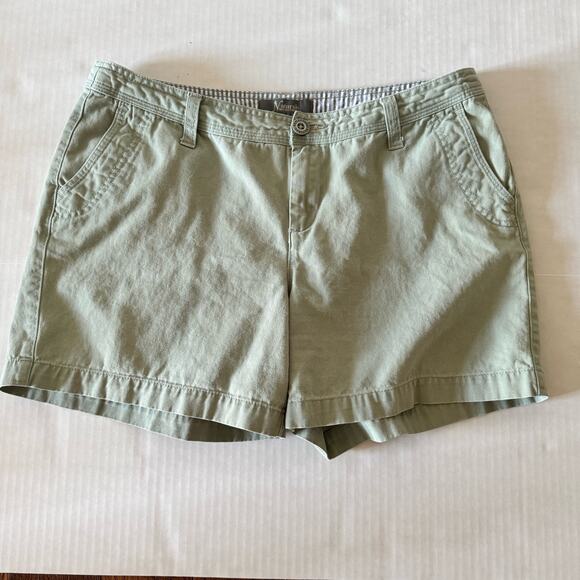 Natural Reflections Ladies Size 12 Chino Shorts Olive Green Cotton 5” Inseam - Picture 1 of 9